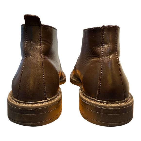 JOSEPH ABBOUD Chukka Boots Men’s Size 8 M Brown Leather Casual Lace Up READ main image 12